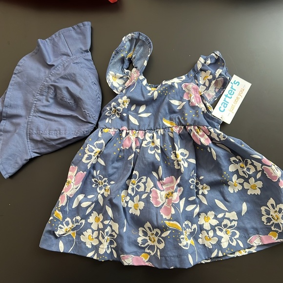 Lot of 100% cotton summer baby girl clothes. Size 3month and 0-3 months. - Picture 4 of 9